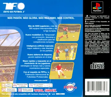 Esto es Futbol 2 (ES) box cover back